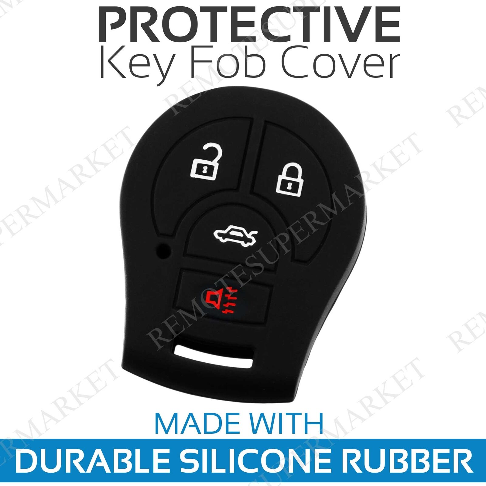Key Fob Cover for 2014-2017 Nissan Versa Note Remote Case Rubber Skin Jacket