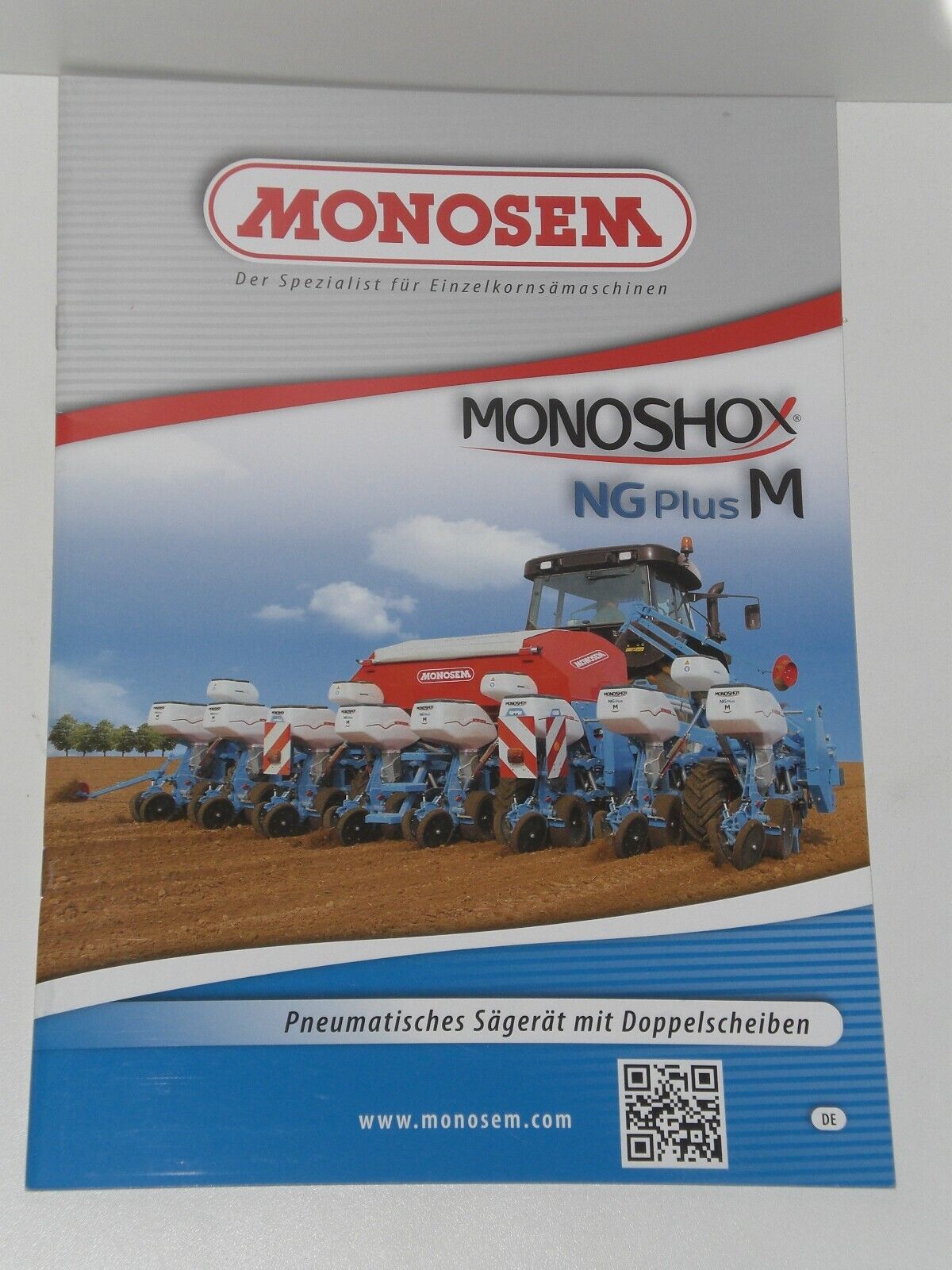 MONOSEM MONOSHOX NG Plus M pneumatic sawing machine brochure from 07/2015 (5330)