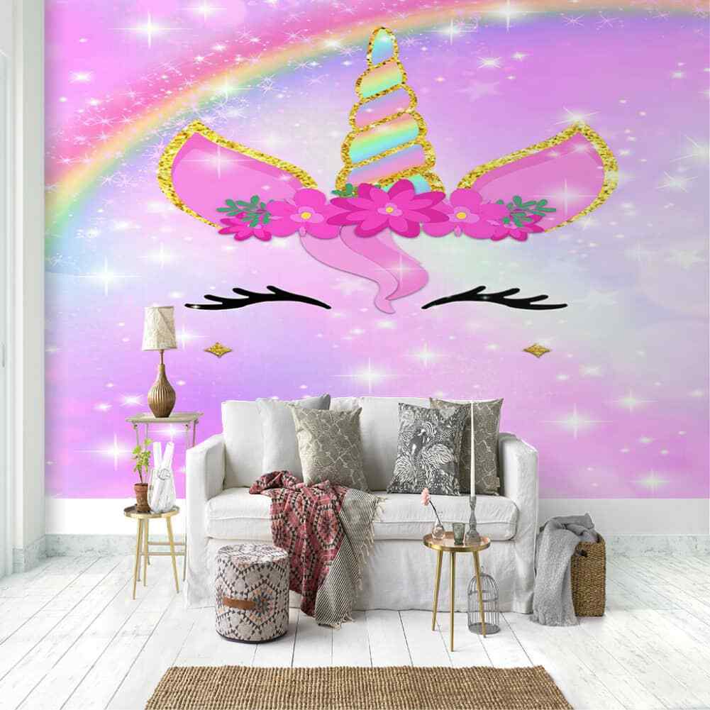 Beautiful Rainbow Full Wall Mural Photo Wallpaper Printing 3D Decor Kid Home