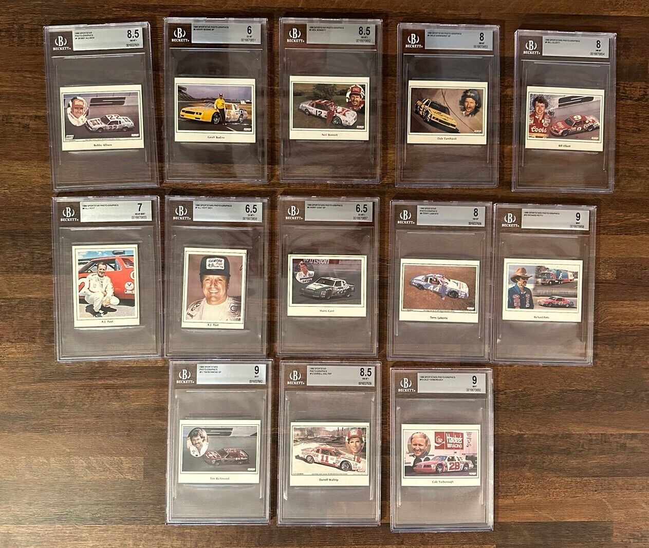 1986 Sportstar Photo-Graphics Beckett Graded Complete Set