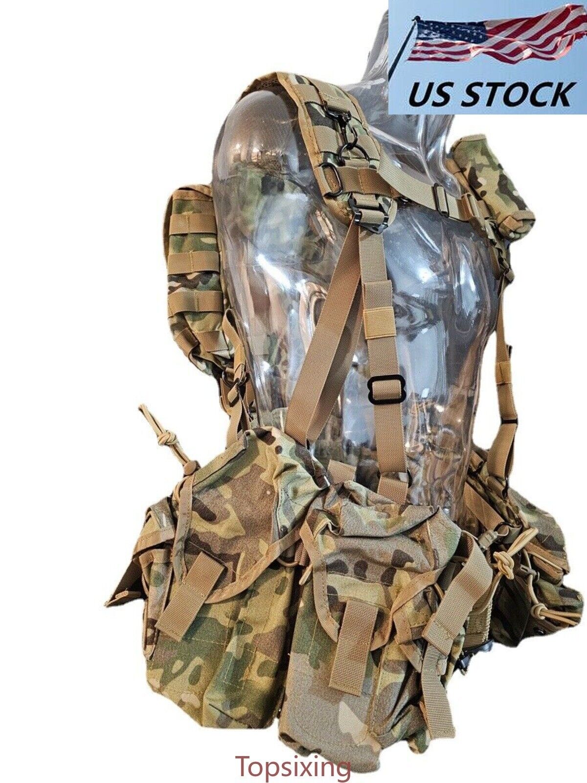 Russian SMERSH M1 CP Tactical Vest MOLLE Chest Rig Outdoor Backpack Assembled