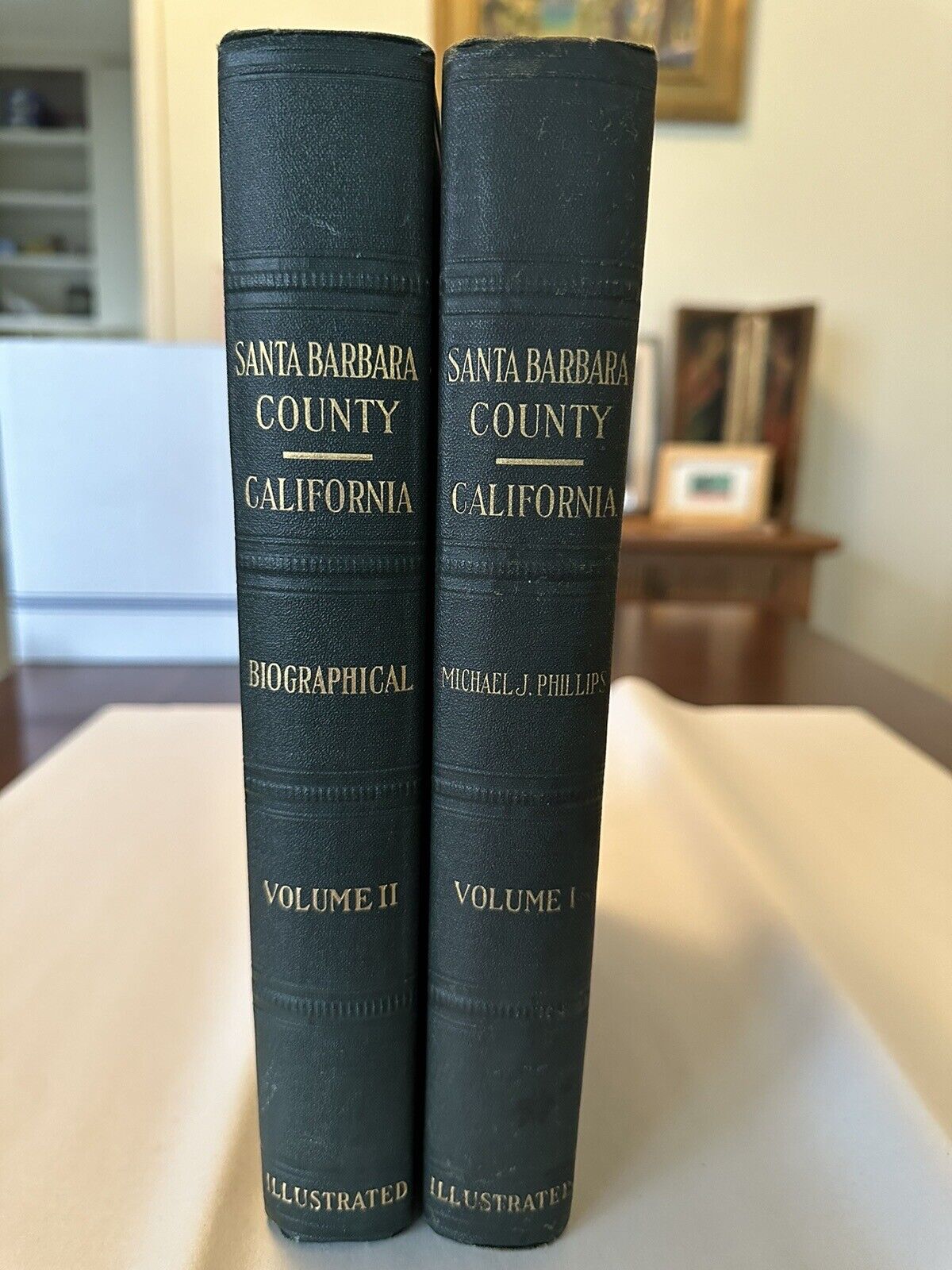History Santa Barbara County, Michael J Phillips 2 Volumes