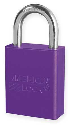 American Lock A1105prp Lockout Padlock,Kd,Purple,1-7/8\