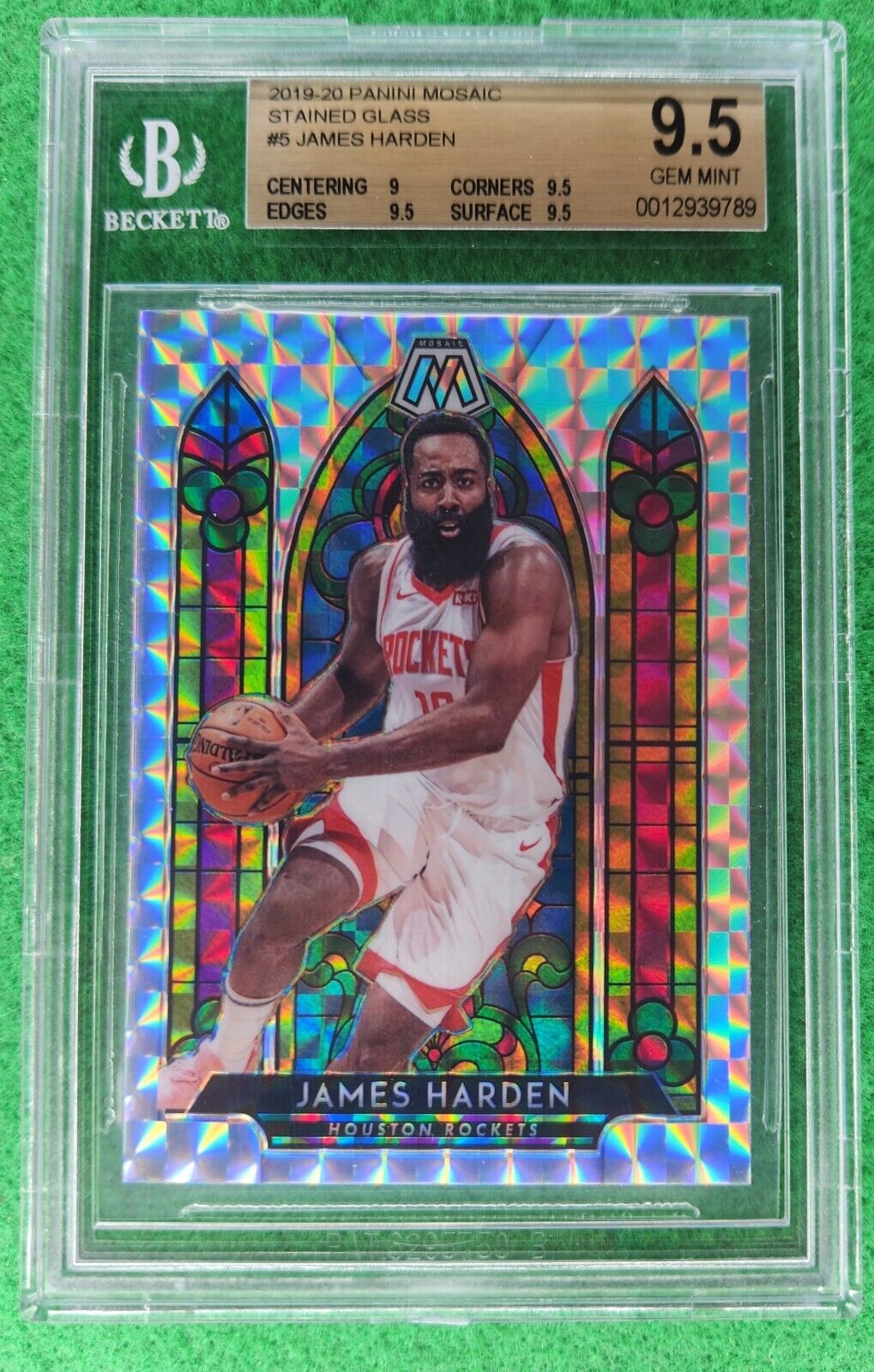 JAMES HARDEN - 2019-20 Mosaic Stained Glass SSP - BGS 9.5