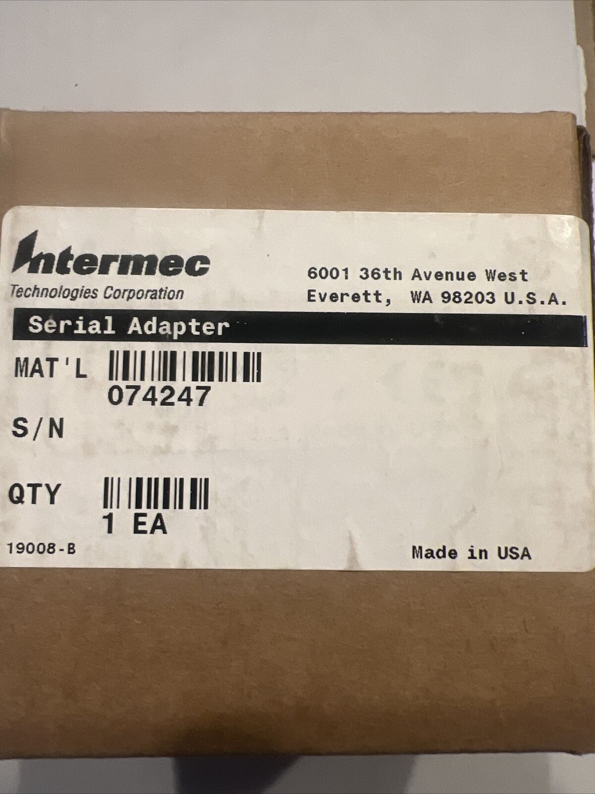 Intermec 074247 Scanner Dock Station Serial Adapter I/O Module for CN2