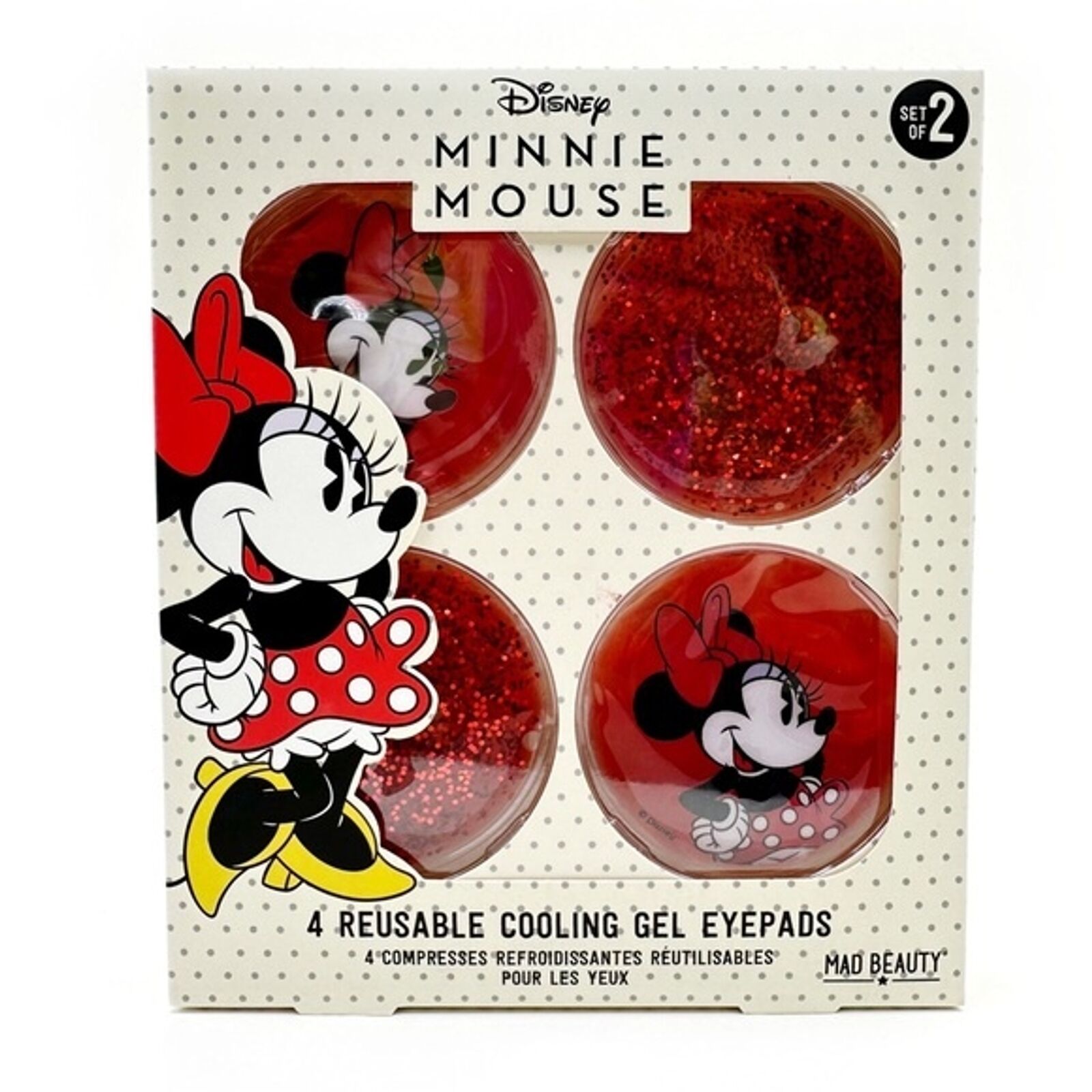 Disney Minnie Mouse Cooling Gel Eye Pads EyePads DePuff Swelling 4 Pack
