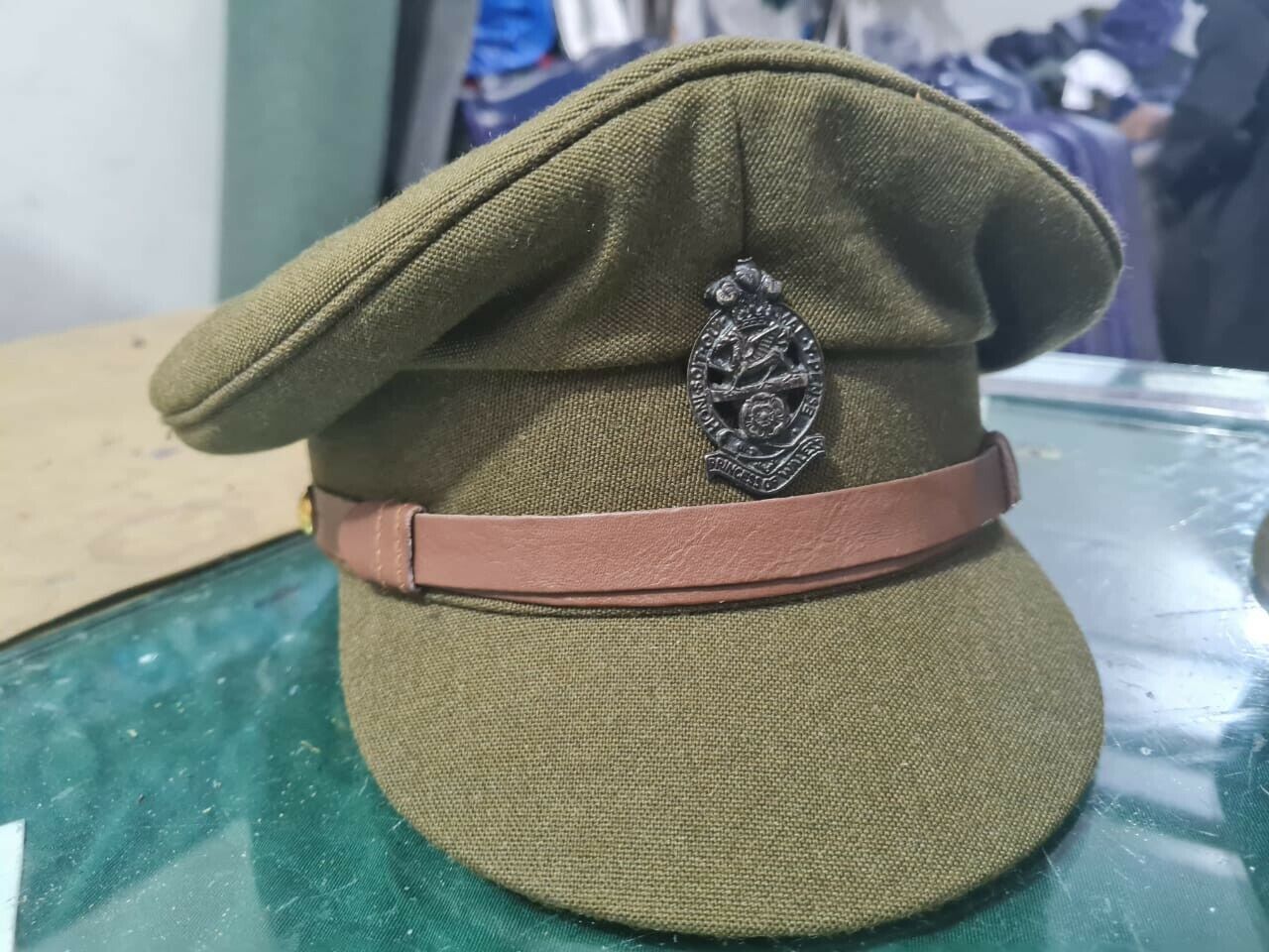 British WWII Officer Peaked Visor Cap- Size US all sizes 