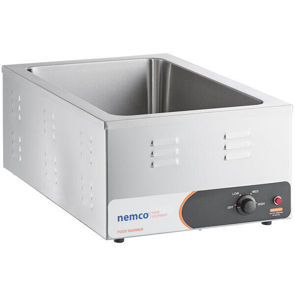 Nemco 6055A Full Size Heated Pan Food Warmer | 1200 Watts Adjustable Thermostat
