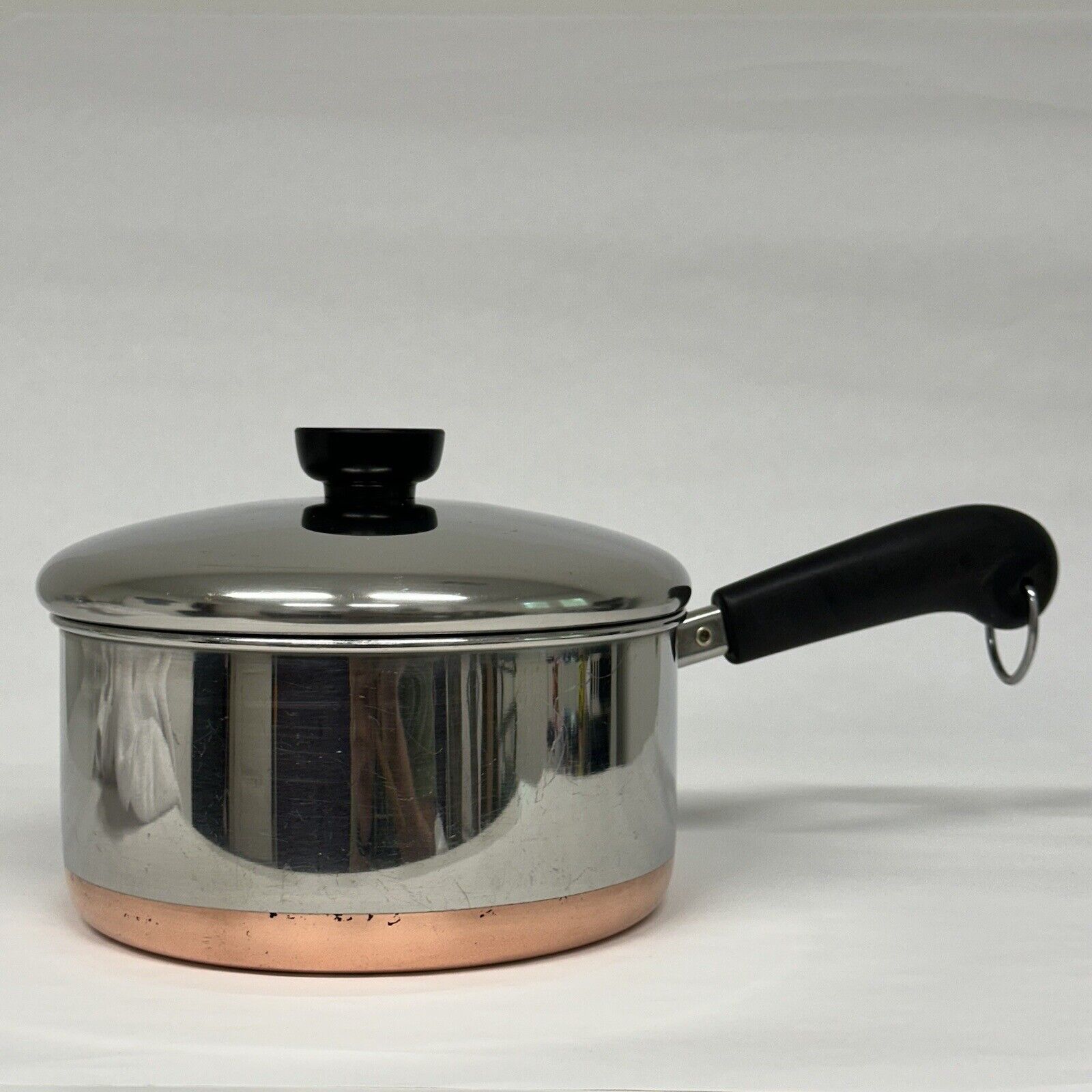 Vintage Revere Ware 2 QT Sauce Pan Pot Copper Clad Bottom w/ Lid 94H Clinton, IL