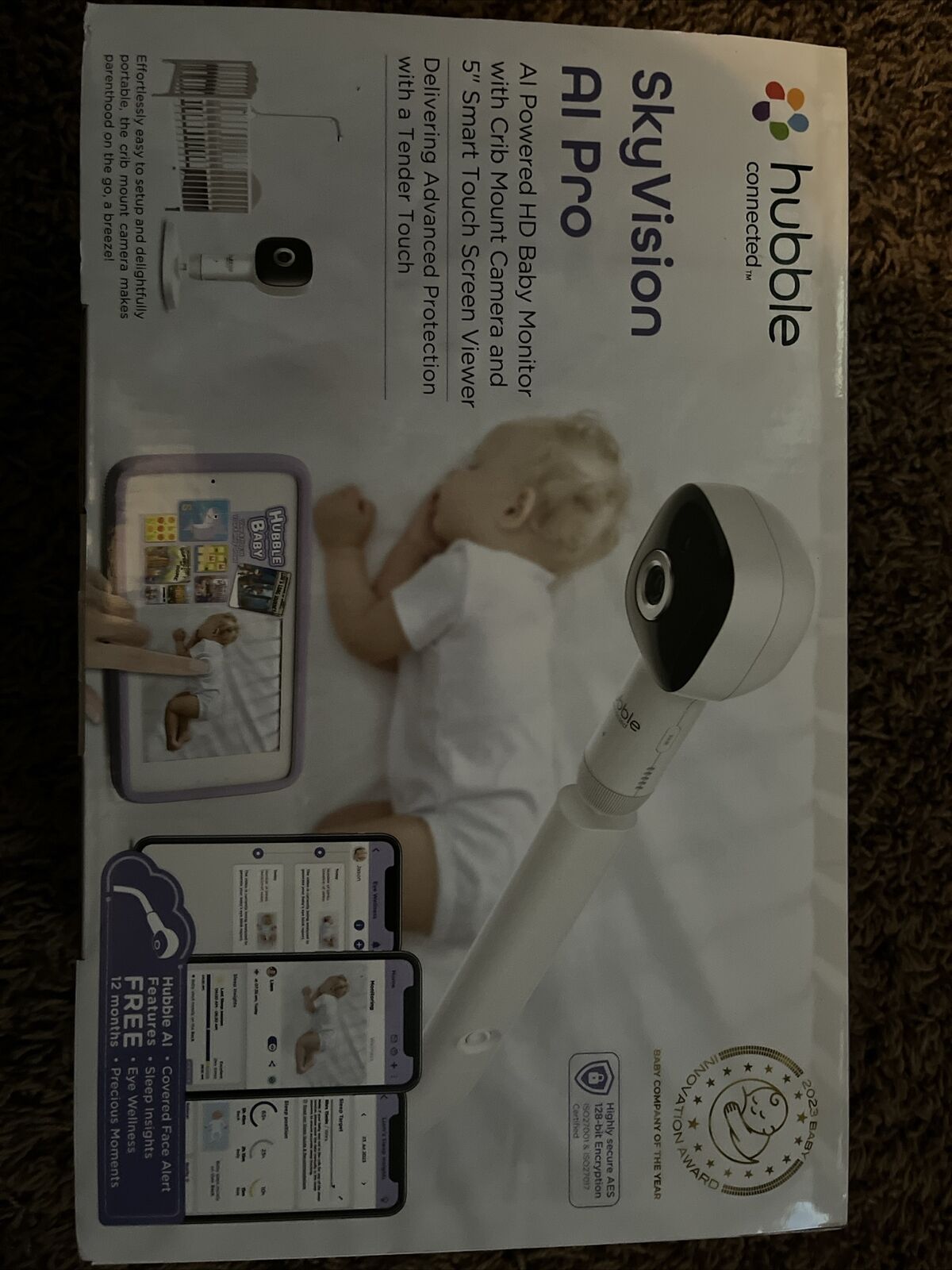 Hubble Connected Sky vision AI baby Monitor