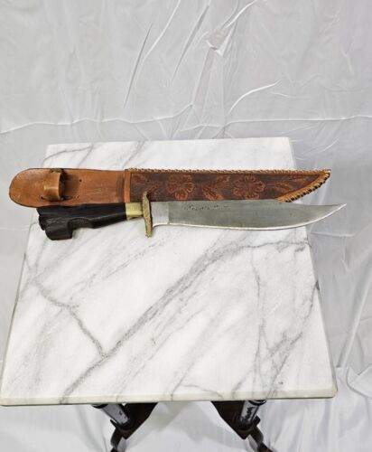 Antique Large Philippine Negrito Bolo Filipino Knife With Sheath Included