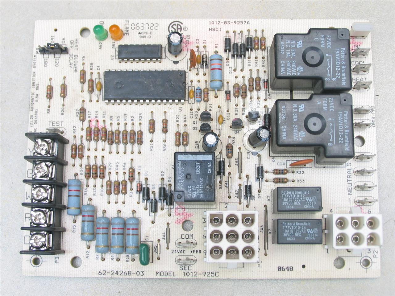 Rheem Ruud 1012-925C Furnace Control Circuit Board 62-24268-03