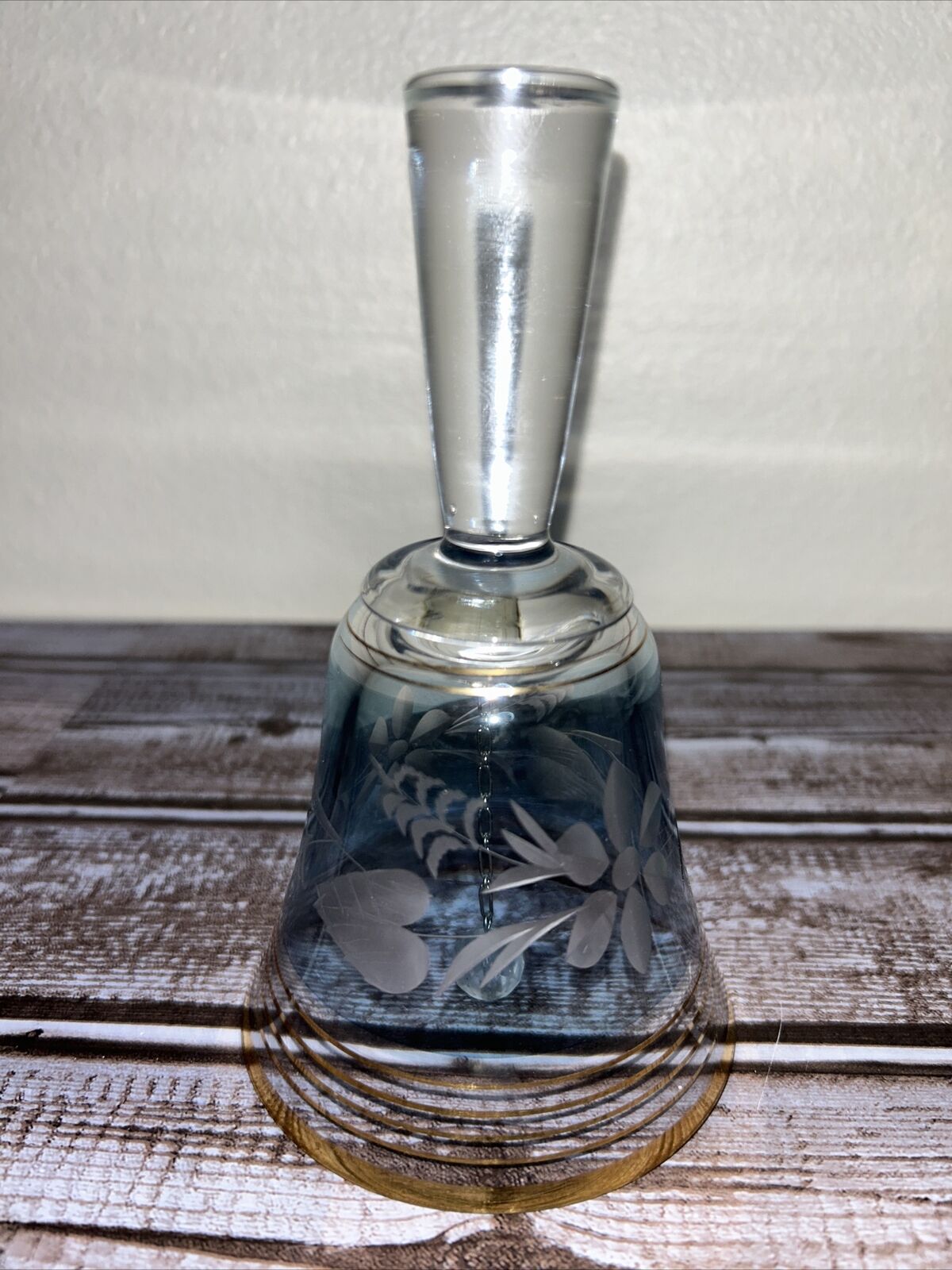 Vintage Glass Bell from Yugoslavia | Sapska Fabrika Stakla Paracin Cut Glass VGC