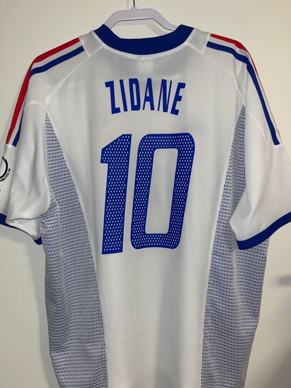 2002-04 France Away Jersey Zidane #10 (2002 FIFA World Cup Marking) Size XL