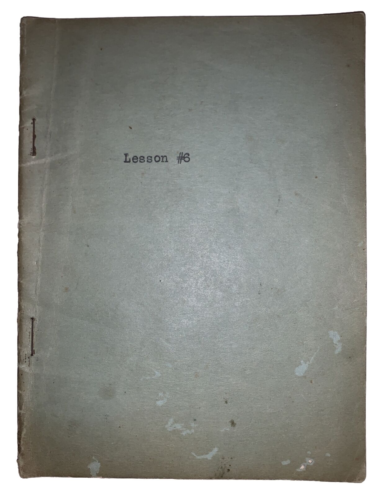 c.1919, THE LLEWELLYN COLLEGE OF ASTROLOGY, CORRESPONDENCE COURSE, LESSON No 6