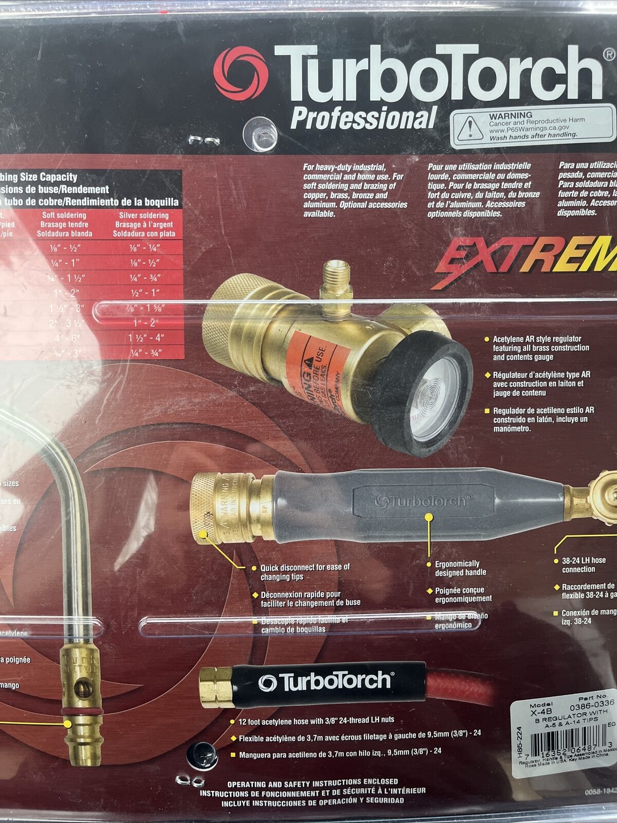 TURBOTORCH 0386-0336 X-4B Manual Torch Kit