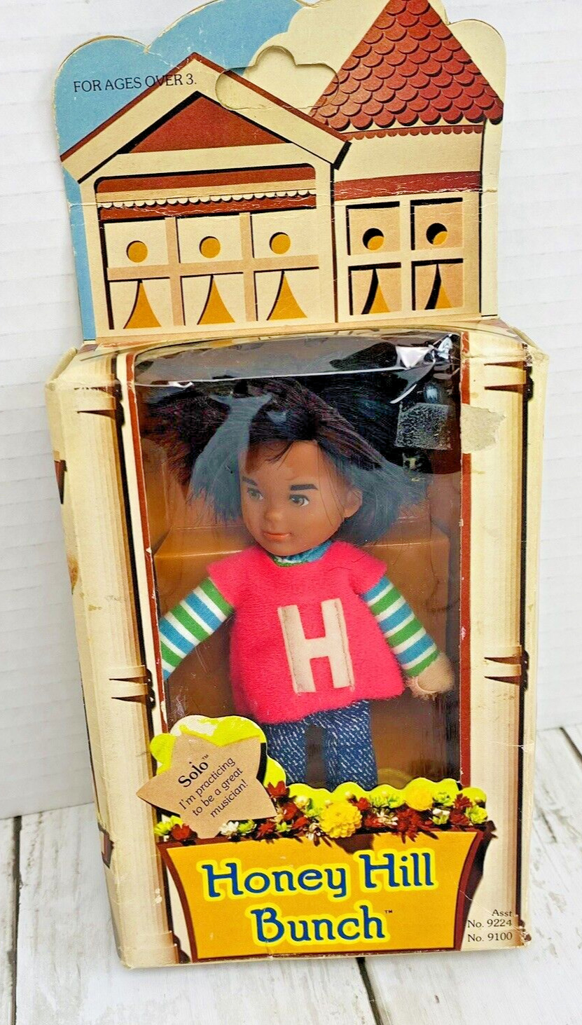 Vintage Mattel Honey Hill Bunch Solo Doll in Box-1975