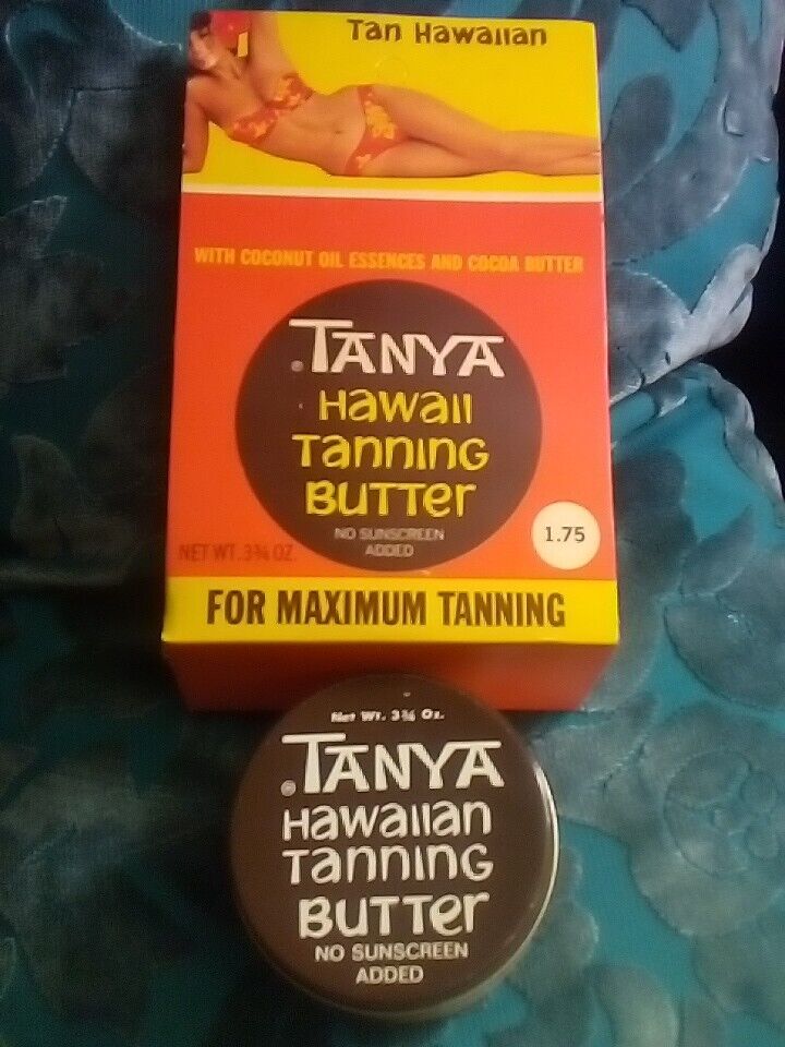 Tanya Hawaii Tanning Butter coconut oil Cocoa butter Rare 1969 Vintage Priceless
