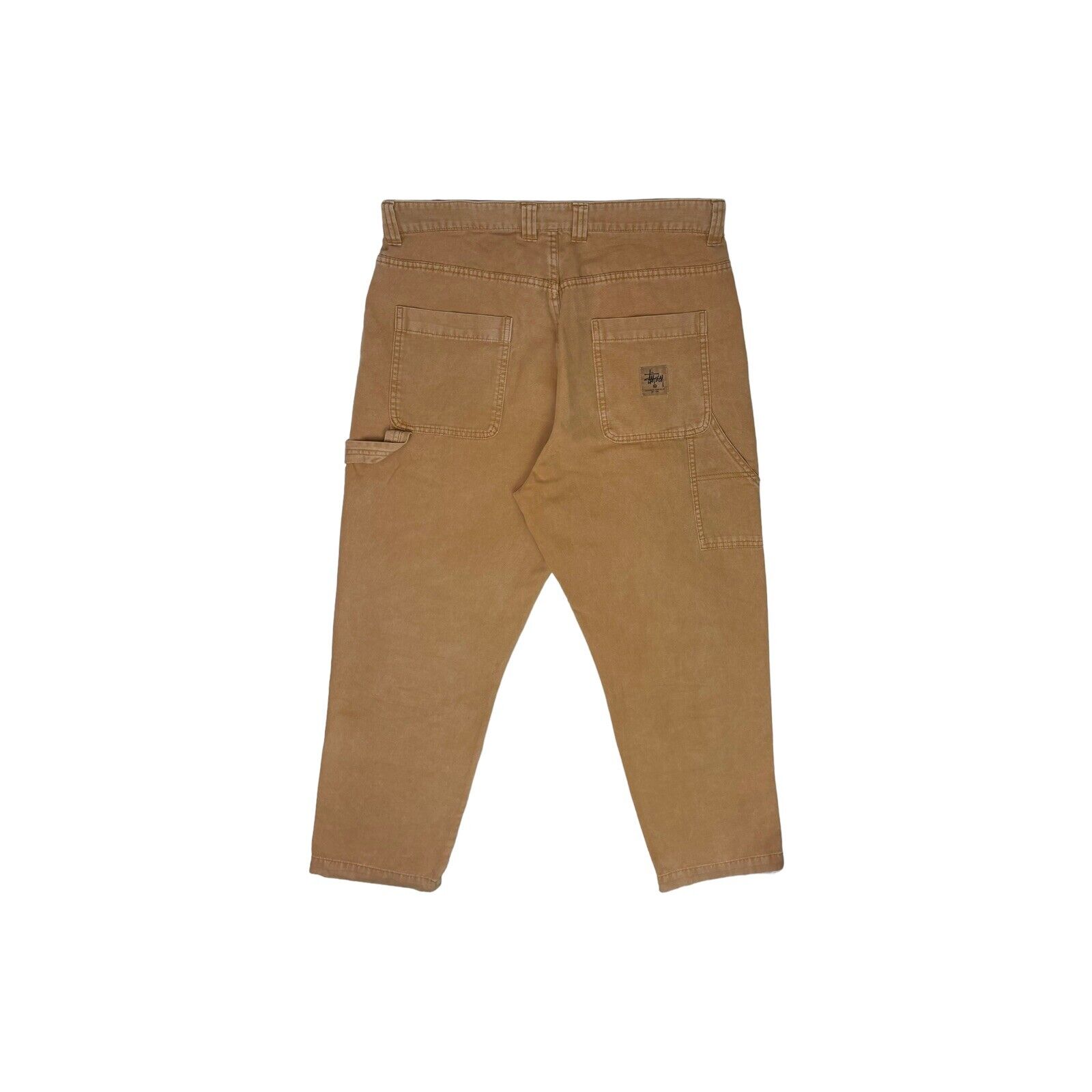 Stussy Washed Canvas Work Pant Gold Brown Mens 32w 29l