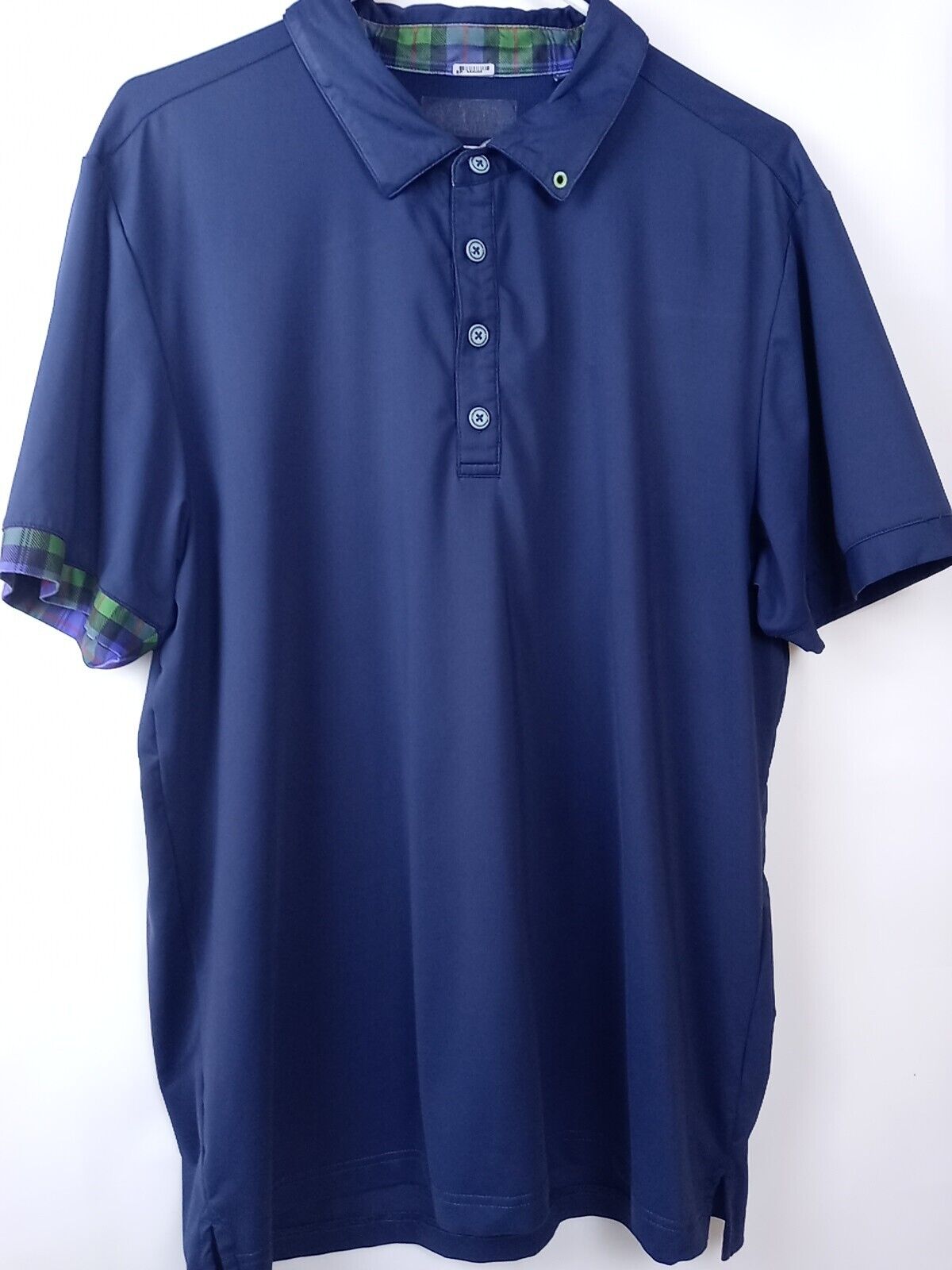 William Murray Men\'s (L) Blue Short Sleeve Performance Polo Golf Shirt