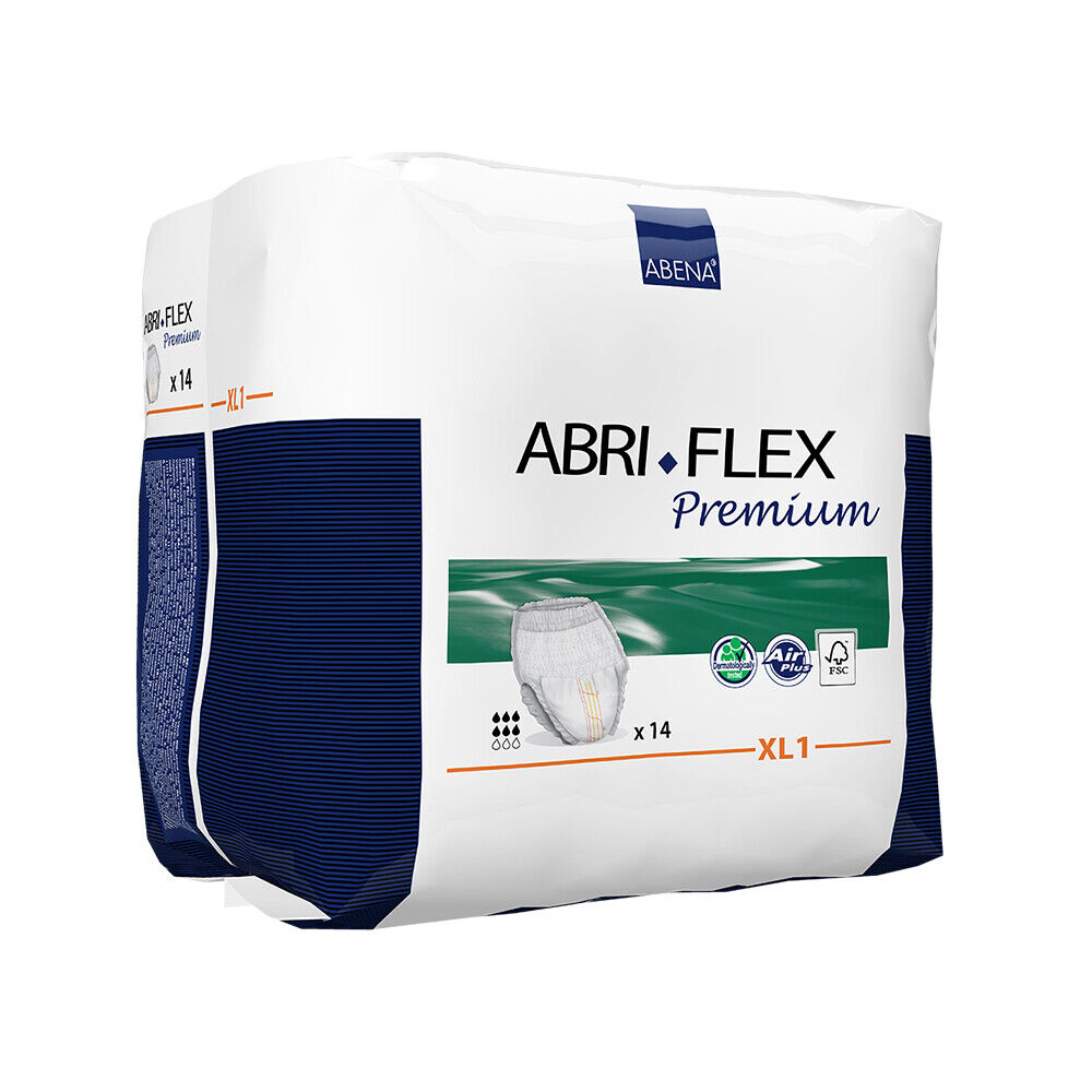 *2 PACK* Abena Abri-Flex Premium Protective Underwear Level 1 Medium