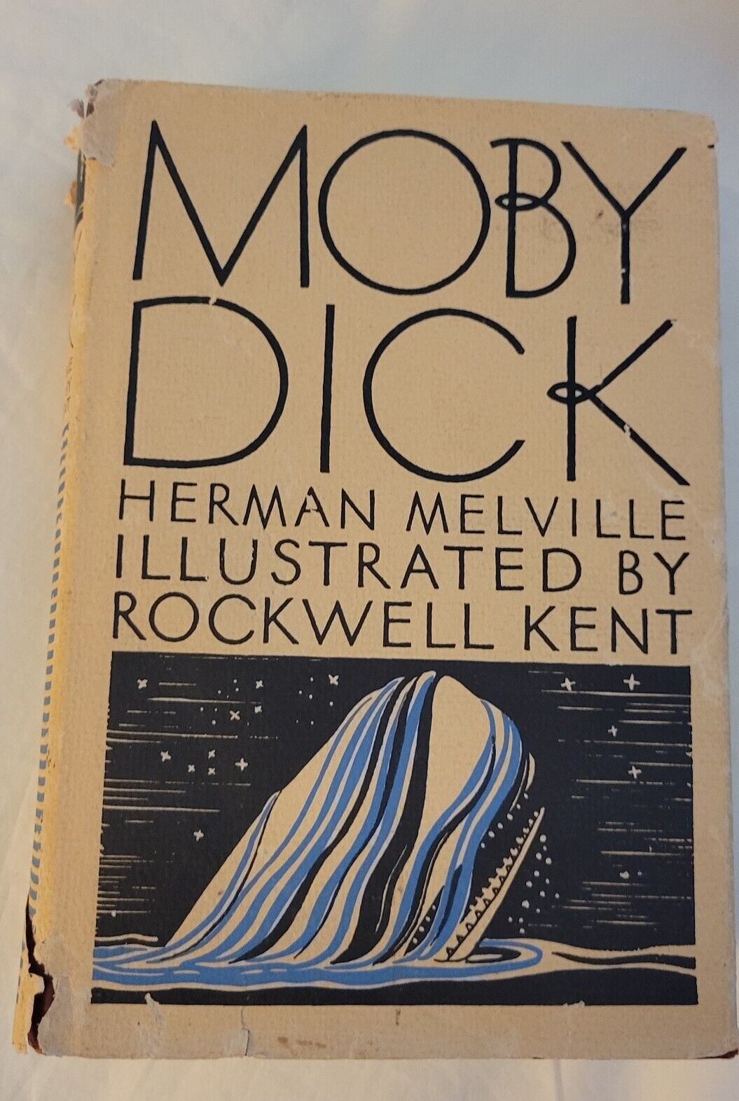 Moby Dick Herman Melville Rockwell Kent 1982 Modern Library Book HCDJ