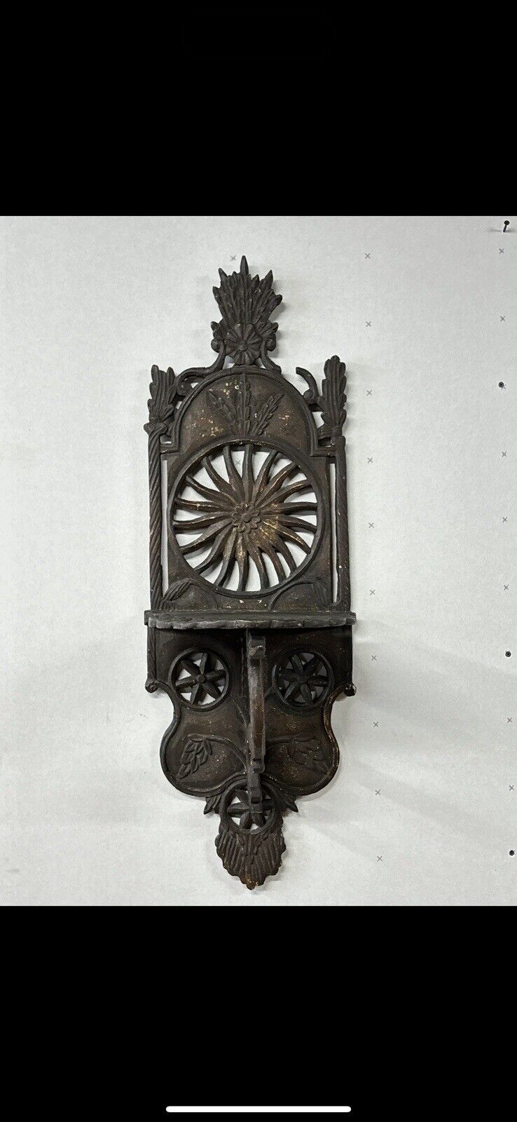 Antique Ottoman Wood Turban Stand 19th C. Shelf Sconce