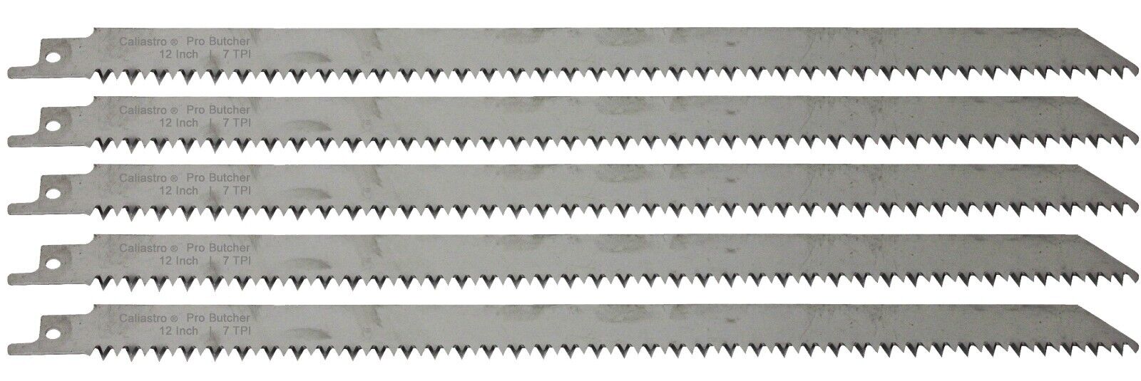 12-Inch Stainless Steel Meat Bone Cutting Reciprocating Saw Blades  5 Pack