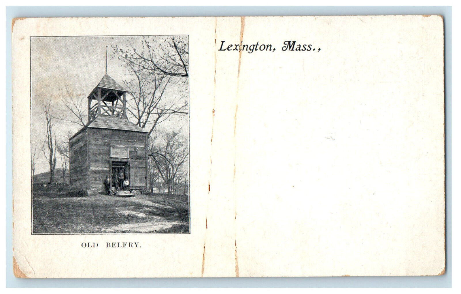 c1900s Old Belfry Lexington Massachusetts MA PMC Antique Unposted Postcard