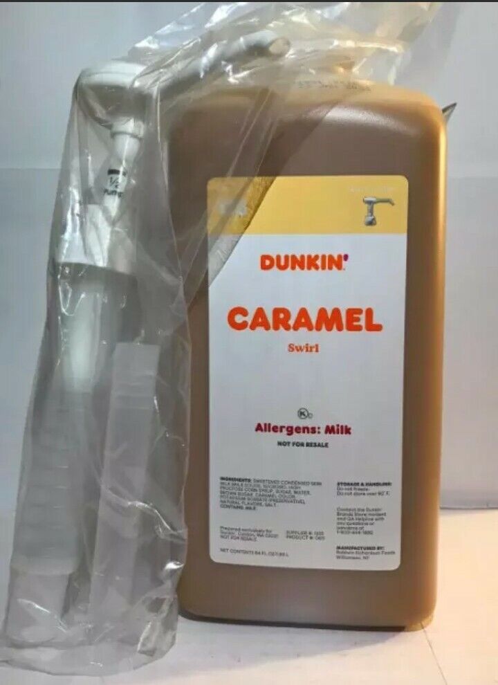 Dunkin Donuts Caramel Swirl 64 Oz Jug With Pump