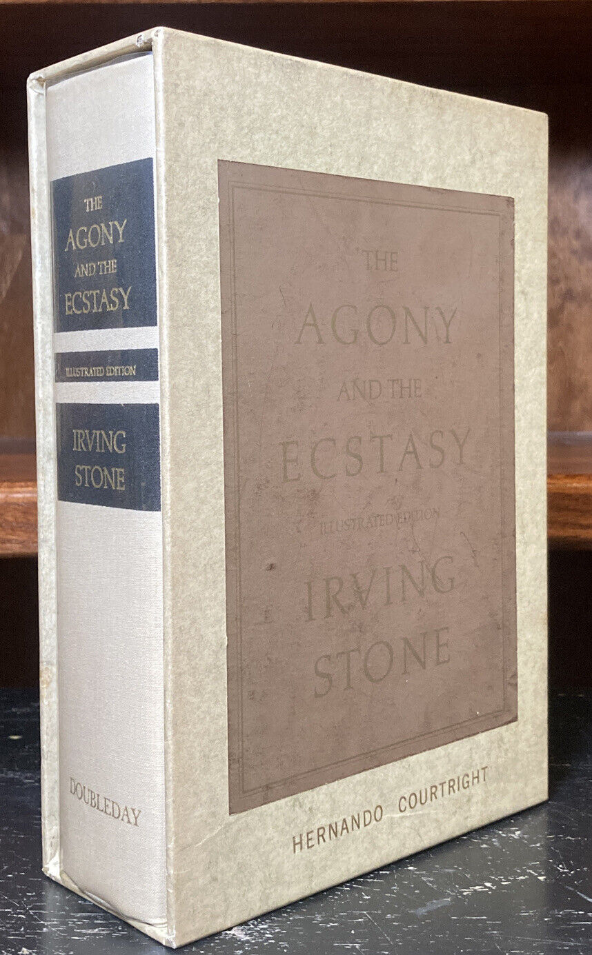 The Agony and the Ecstasy  by Irving Stone Howard Hughes Signed  Beverly Hills