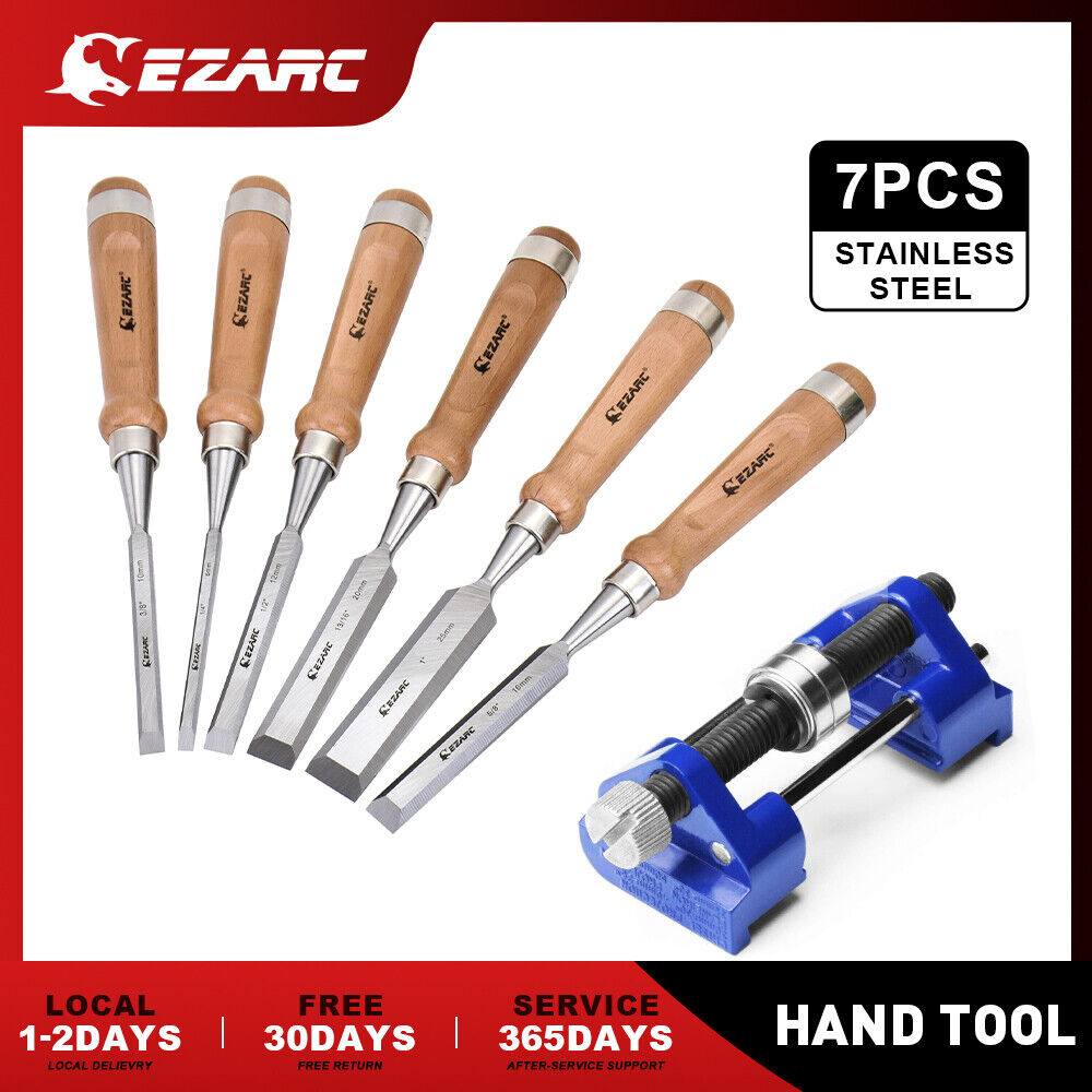 EZARC Wood Carving Hand Chisel Tool Set Professional Woodworking Gouges Tools US