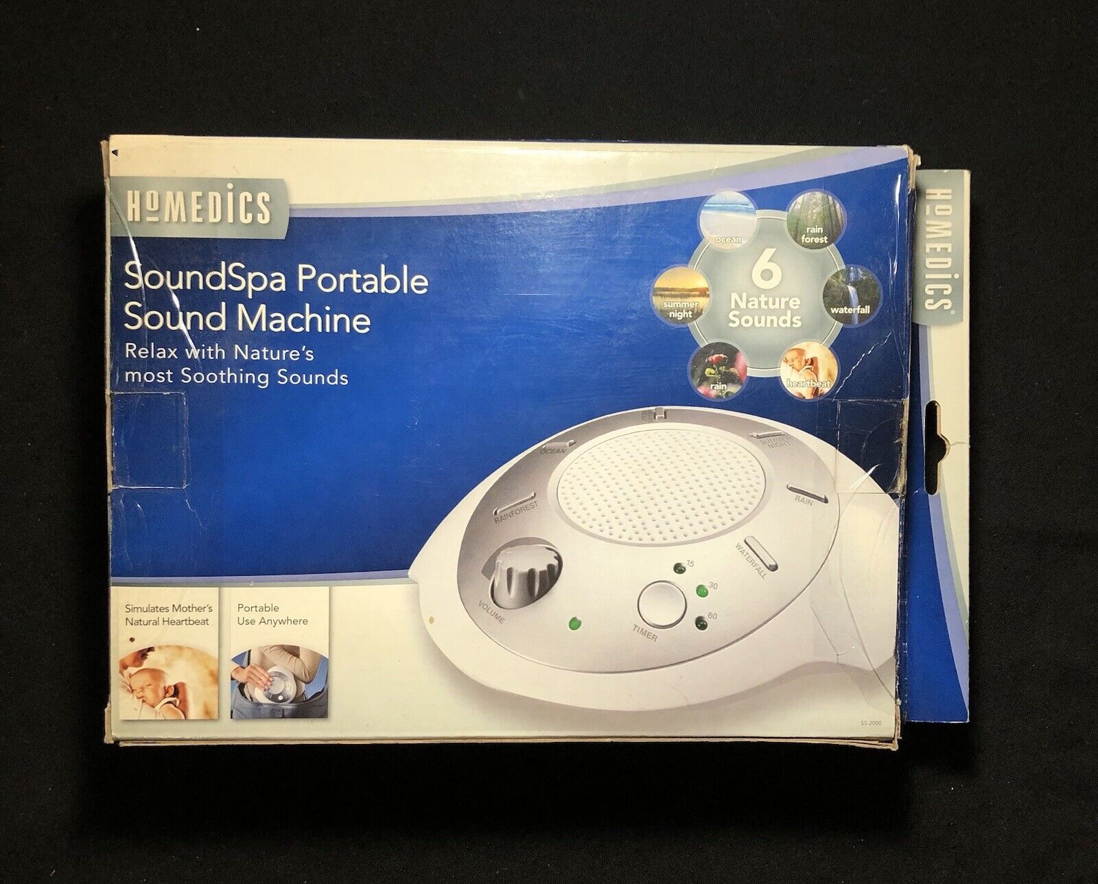 HoMedics SS-2000E Sound Spa Relaxation Machine Relax with nature soothing sounds