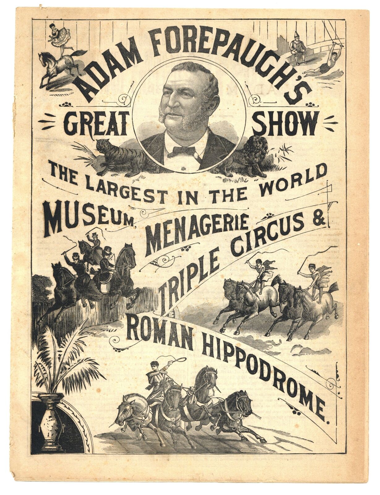 Adam Forepaugh\'s Great Show #1883 VG