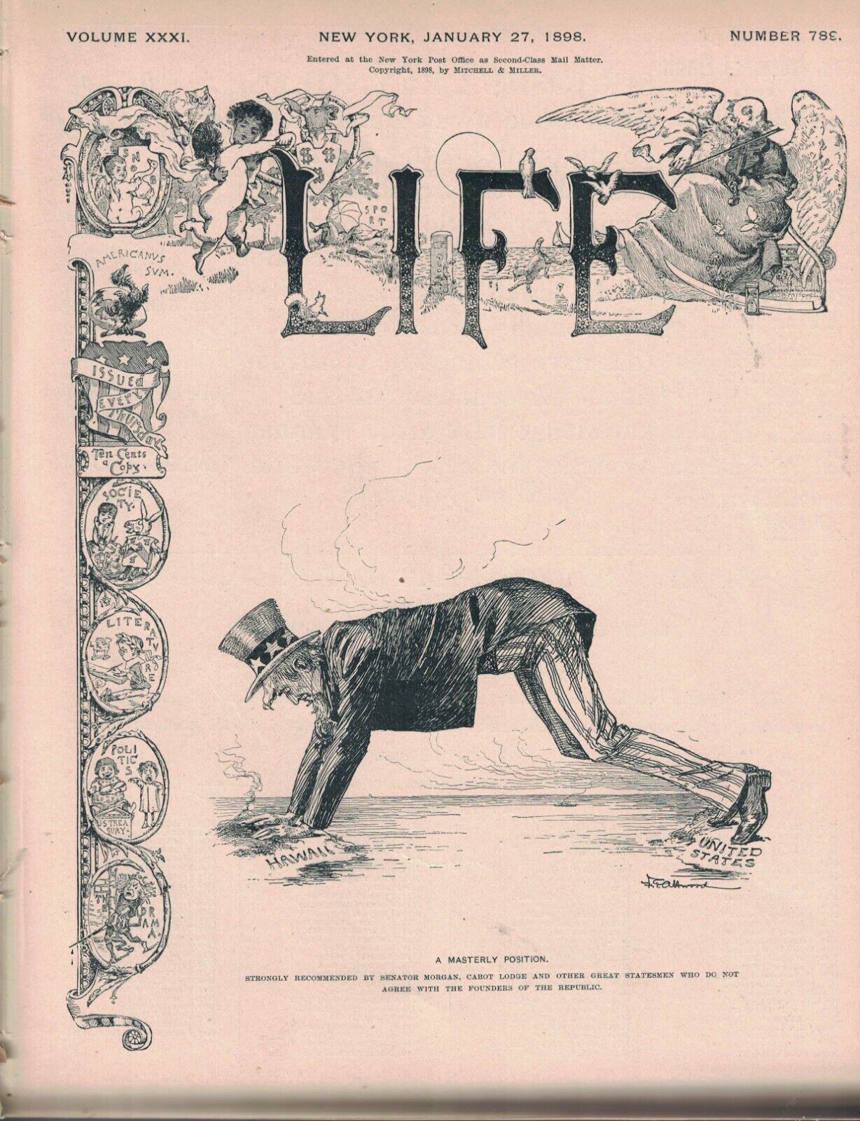 1898 Life January 27 - Ohio Corruption and Scandal; Stomach removed; Demonology