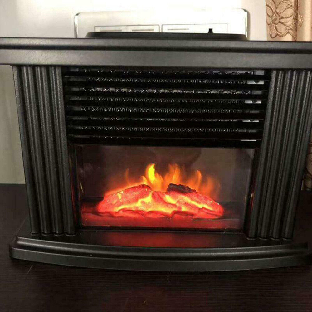 1000W Electric Fireplace Space Heater Warmer 3D Flame Stove Realistic Effect