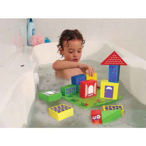 FLOATING Foam BLOCKS BASE Pretend CREATIVE PLAY WATER Educational BATH Toy Net