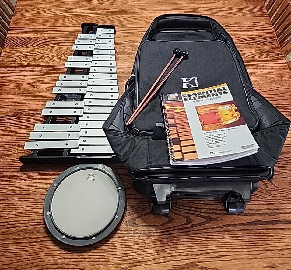 Pearl Xylophone, Practice Snare, Kaces Case And Book Beginer Lot