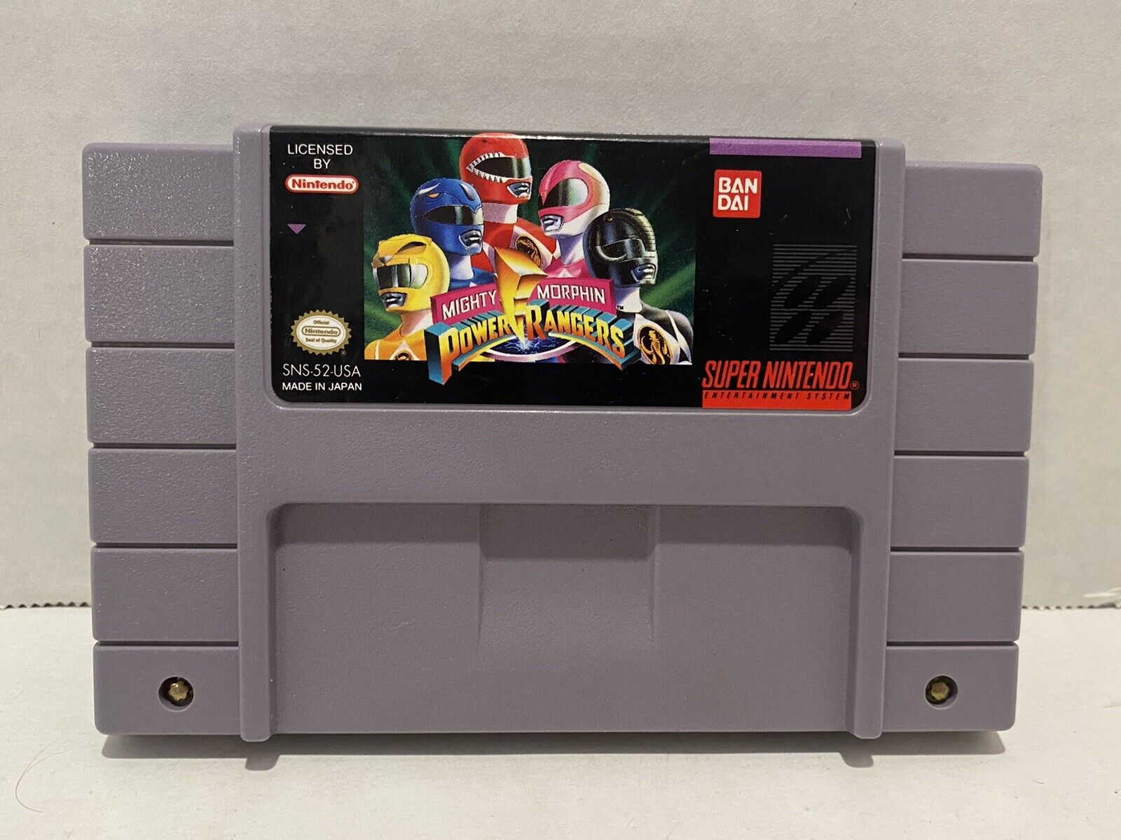 Mighty Morphin Power Rangers (Super Nintendo, SNES) Authentic Tested & Working