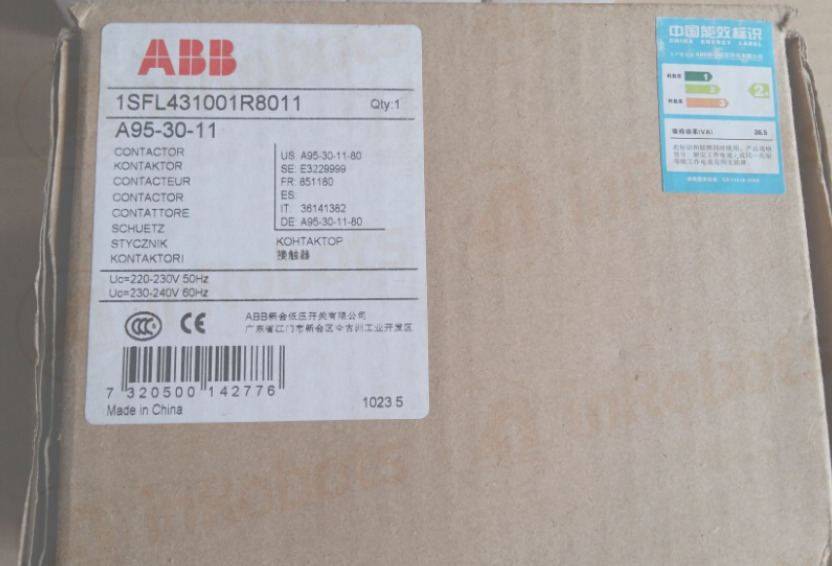 1PC ABB Ac contactor A95-30-11 AC220V