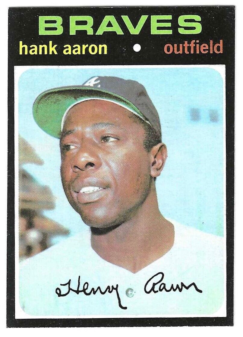 1971 TOPPS #400 HANK AARON HOF Braves *Near Mint* Beauty