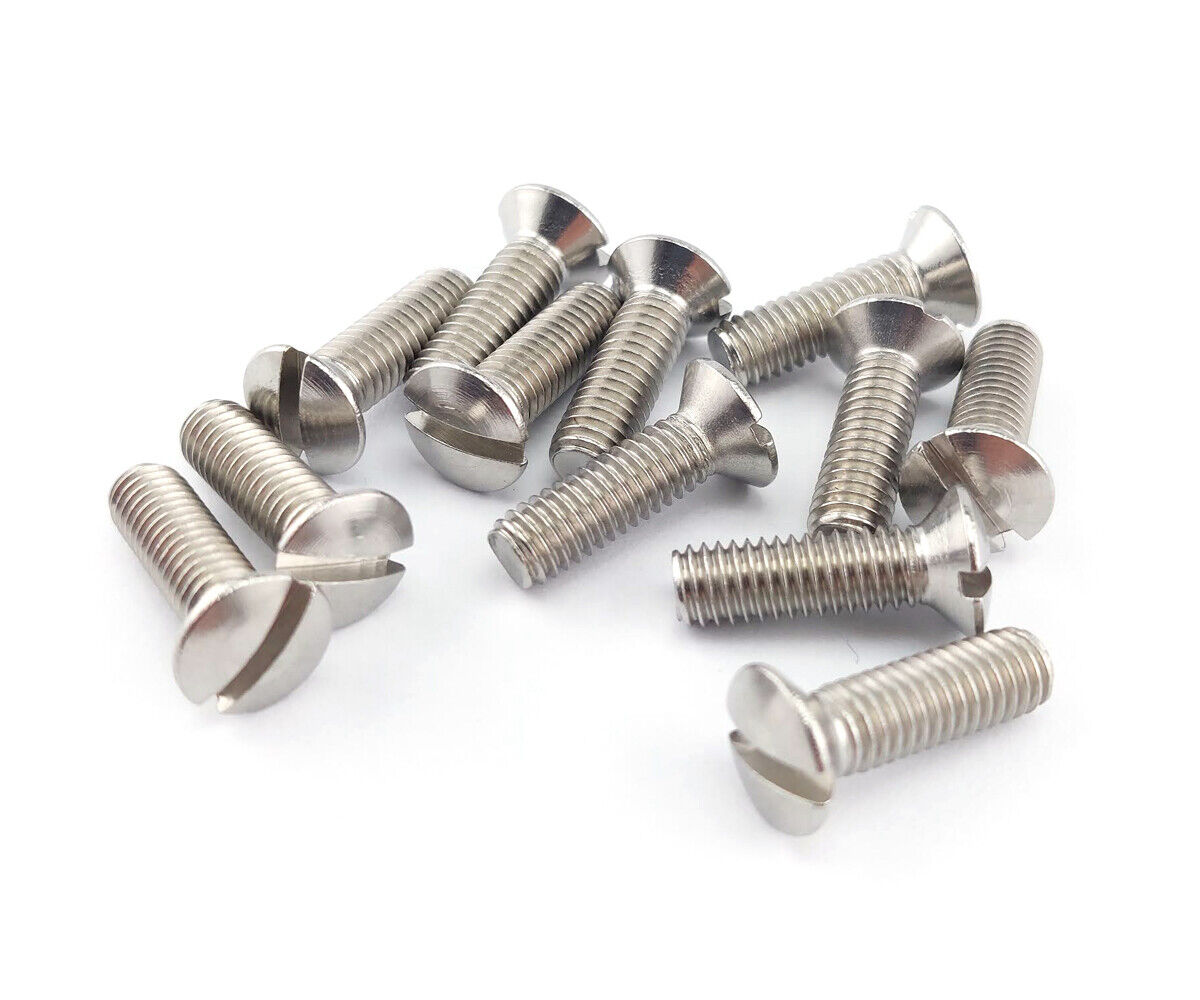 Lens lowering screws with slot stainless steel A2 DIN 964