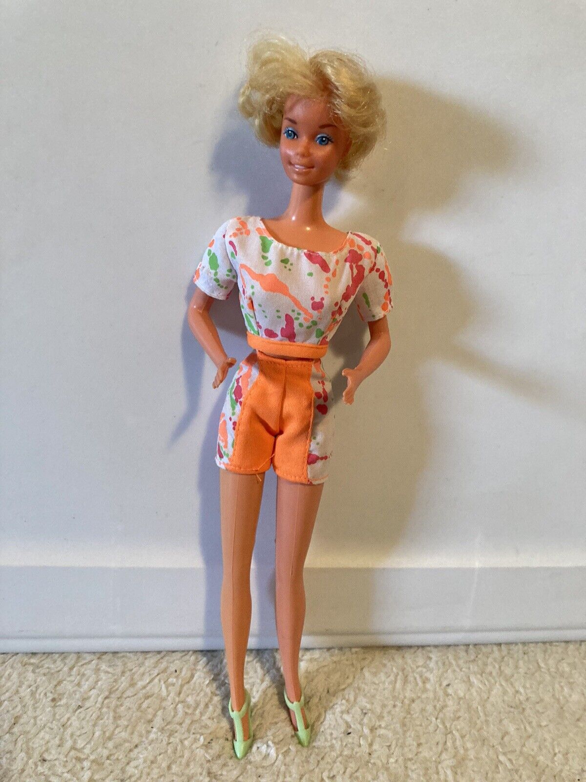 Vtg 1966 Mattel Barbie Doll w/ Outfit Twist N\' Turn, Bendable Legs, Phillipines