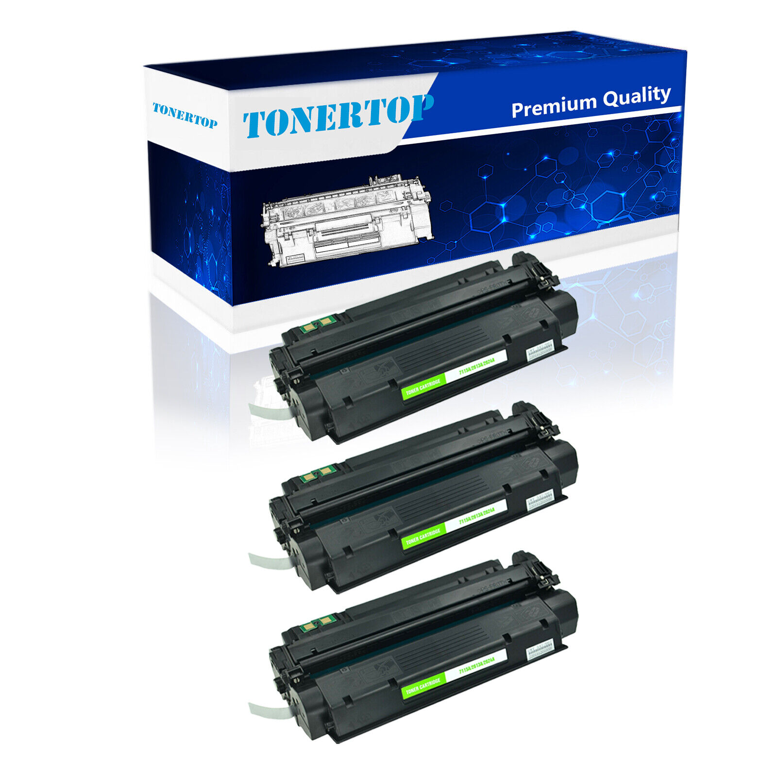 3PK Q2624A 24A BK Toner Cartridge Compatible For HP LaserJet 1150 Laser Printer