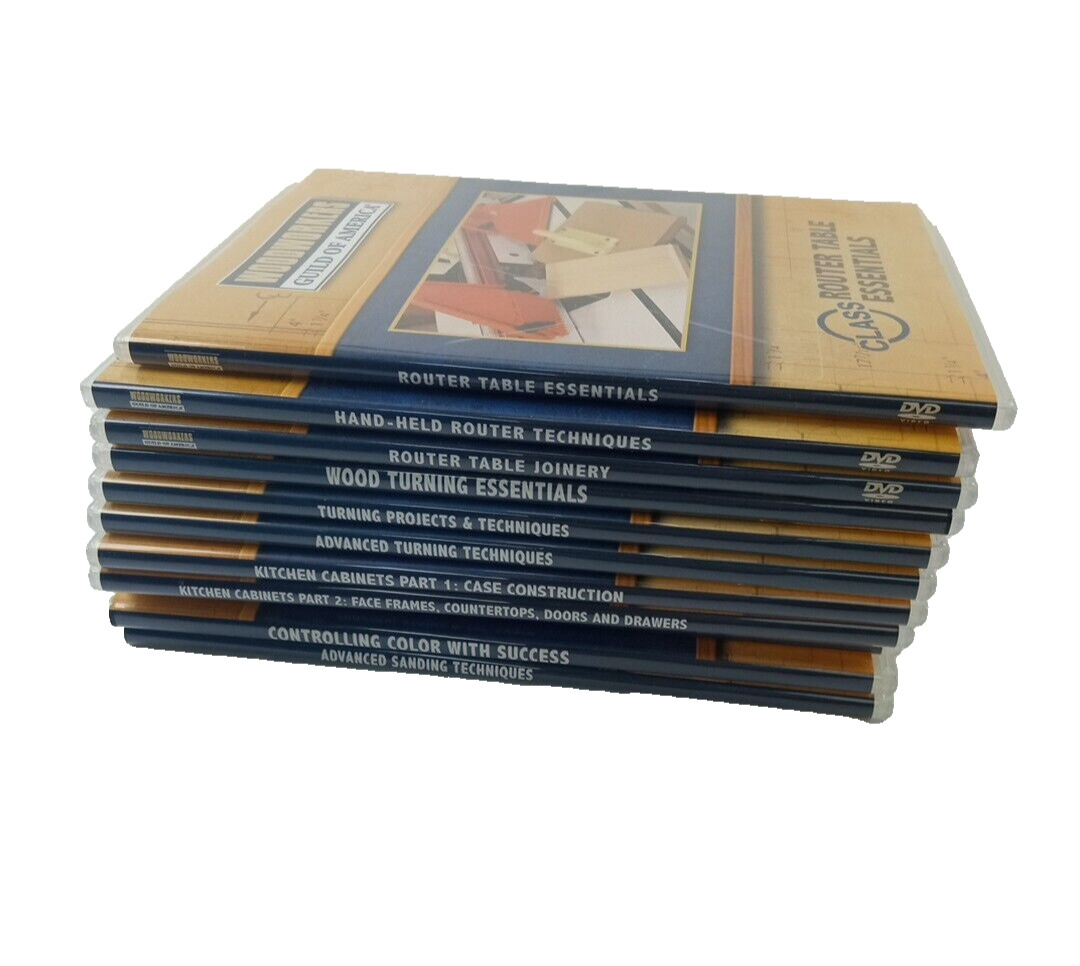 Woodworkers Guild of America Tricks Of The Trade Set Of 11  DVDs Woodworking~