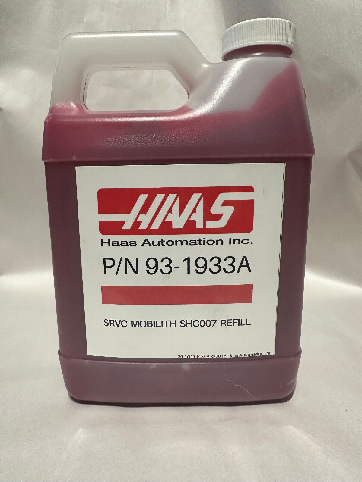 Haas CNC 93-1933A Mobil SHC007 Red Grease SHC 007 Mobilith 1 Quart Axis Lube
