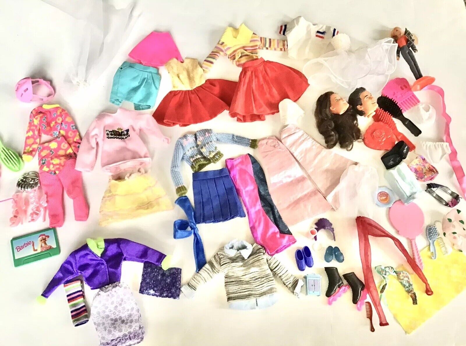 Barbie And Other Assorted Clothes Lot Various Sizes Vintage