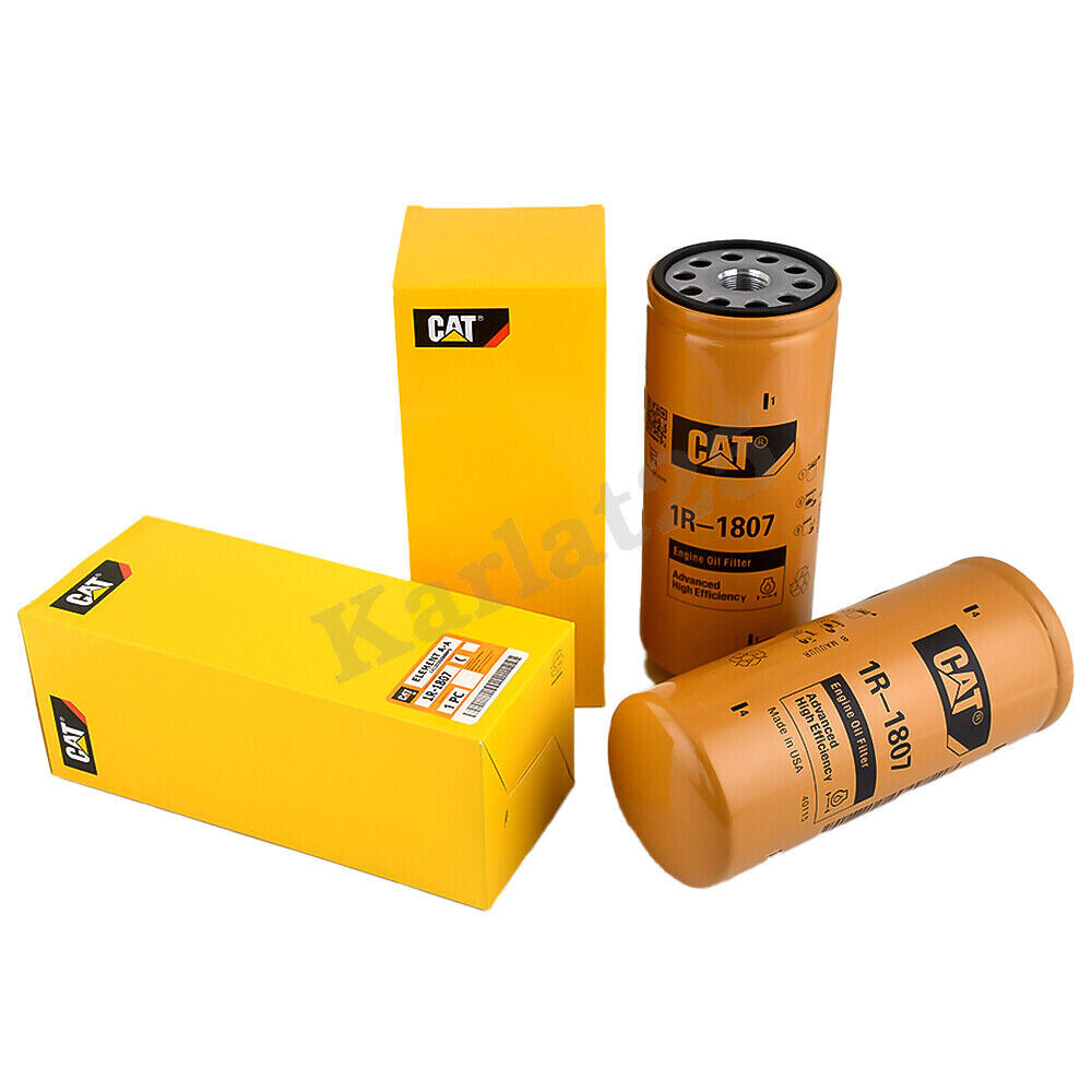 Genuine Caterpillar 1R-1807 Advanced High Efficiency Oil Filter Multipack 2 Pack