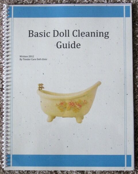  Doll Cleaning guide book - includes Color Photos 