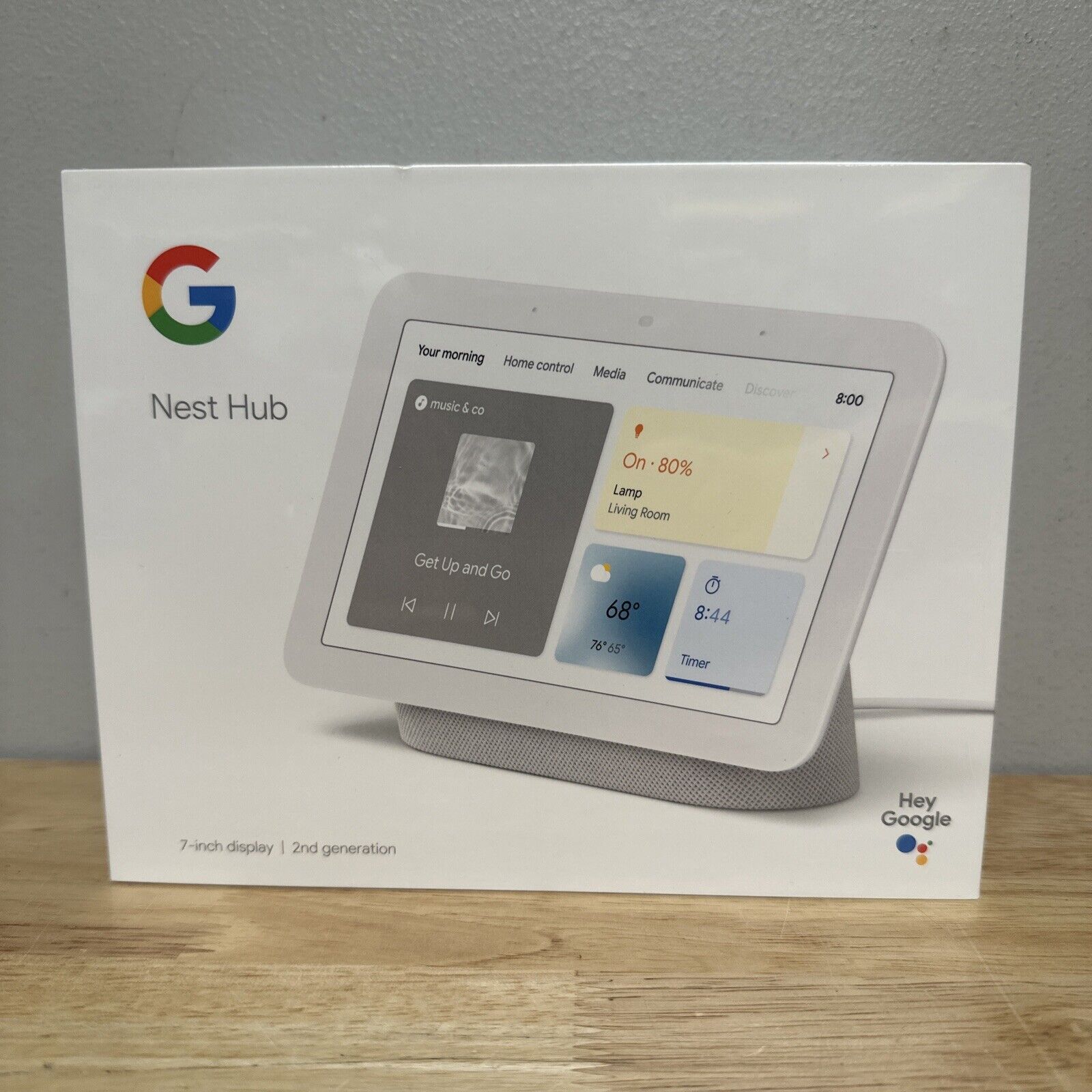 Nest Hub 7” Smart Display with Google Assistant (2nd Gen) Chalk White NEW Sealed